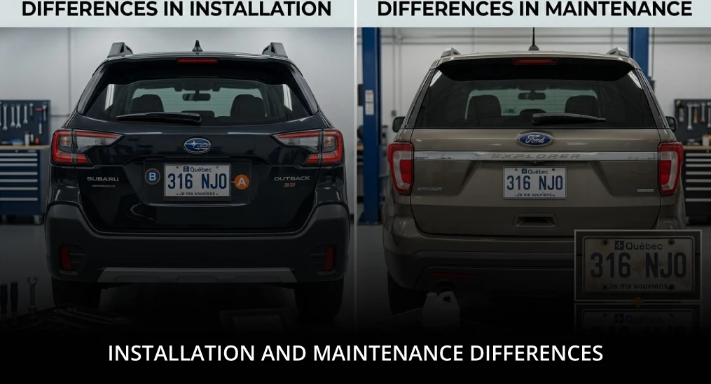 Installation and Maintenance Differences